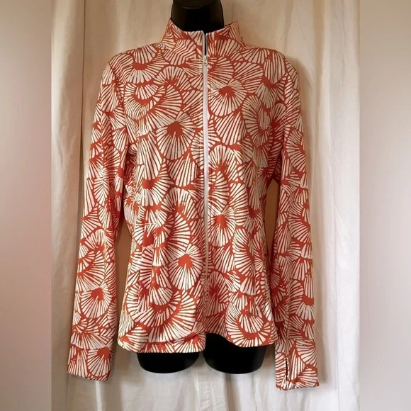 Tommy Bahamas Golf Women's Sz Lg Full Zip Activewear Jacket w/ Zip Pockets - Picture 1 of 6